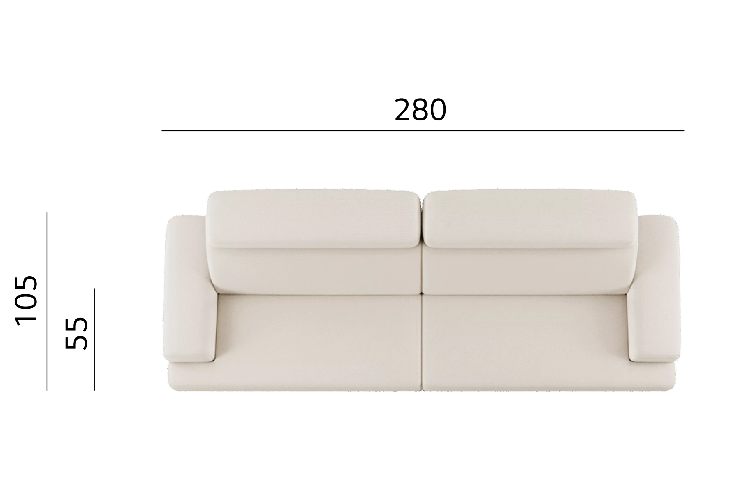 @沙發 上視圖尺寸模板 03 scaled