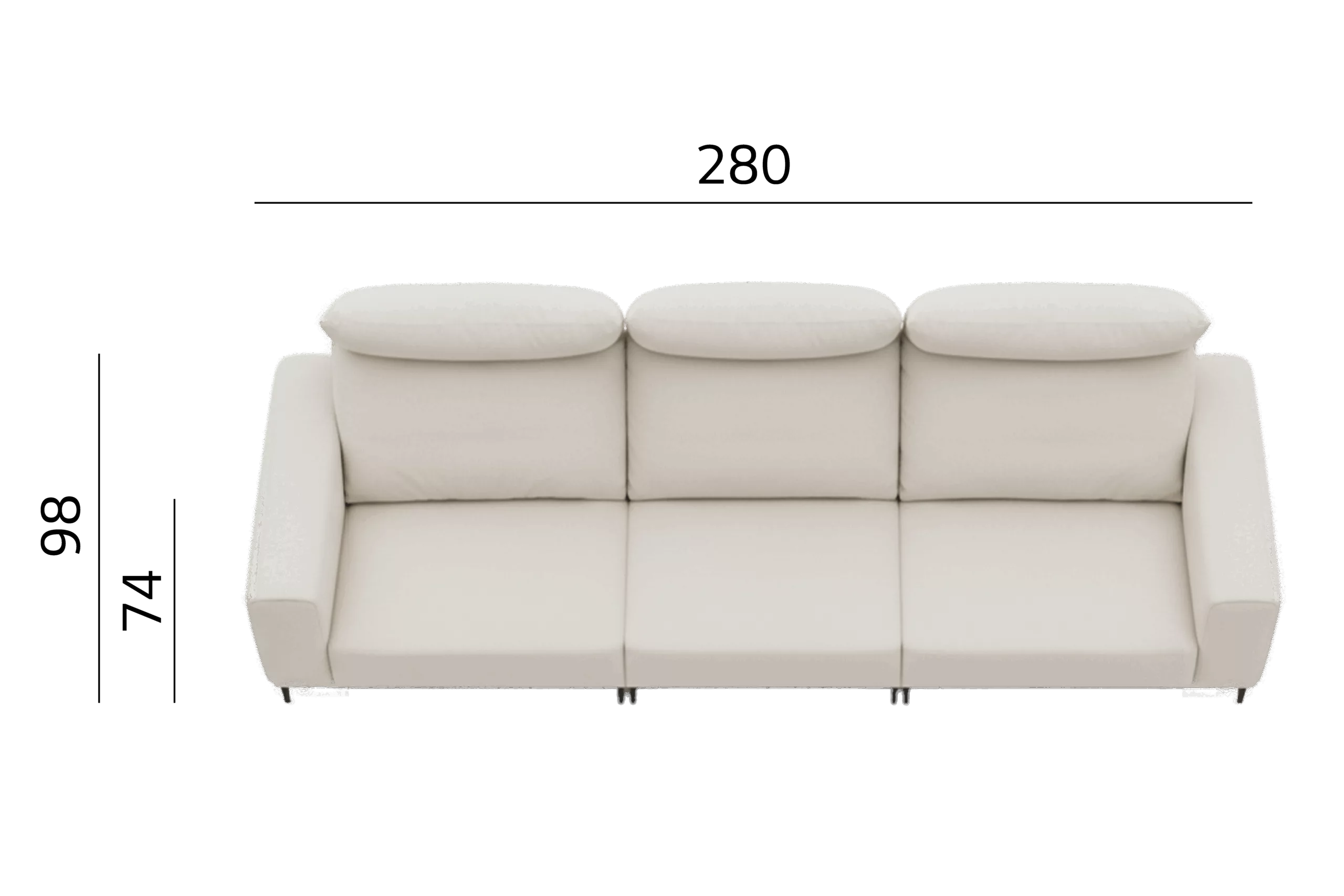 @沙發 上視圖尺寸模板 01 scaled