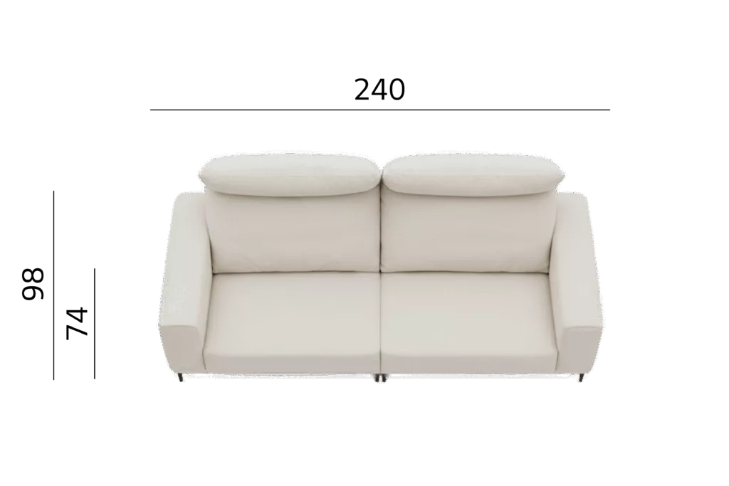 @沙發 上視圖尺寸模板 05 2